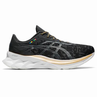 Asics Novablast - Miesten Juoksukengät - Mustat/Syvä Harmaat